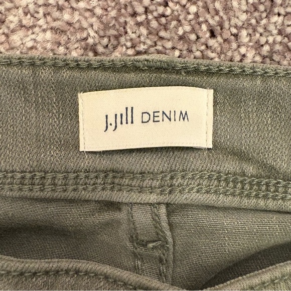 J. Jill Women's Slim Ankle Jeans Size 6 Green Mid Rise Authentic Fit Denim EUC - Picture 13 of 15